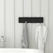Flash Furniture Daly Wall Mounted 24in Black Wash Solid Pine Wood Storage Rack with 5 Hooks HGWA-SCR-5-BLKWSH-GG - alternate 8